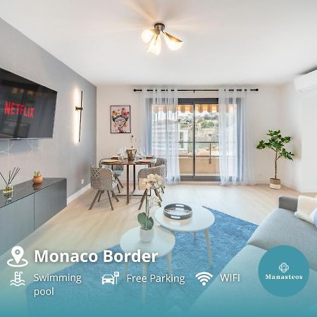 5Mn Monaco - Vue Mer - Parking - Piscine - Bb Босолей Екстер'єр фото