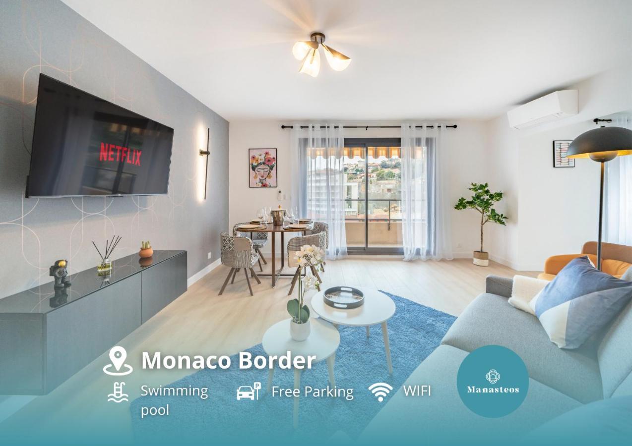 5Mn Monaco - Vue Mer - Parking - Piscine - Bb Босолей Екстер'єр фото